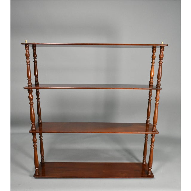 Napoleon III French Mahogany Wall Shelf Étagère, 19th Century For Sale - Image 11 of 15