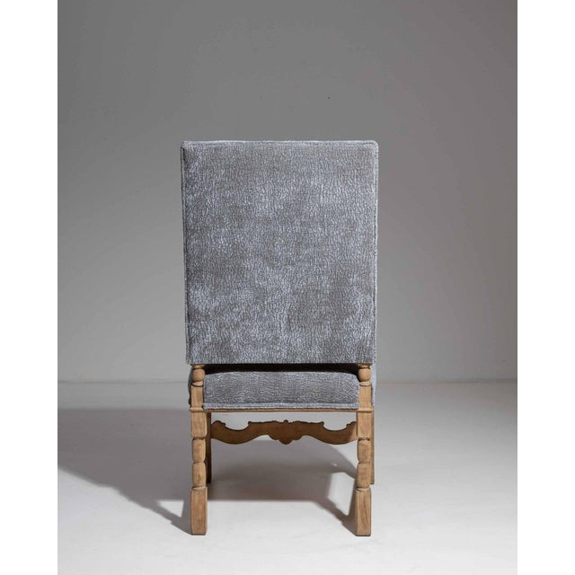 19th Century 19th Century France Blue Wood Armchair For Sale - Image 5 of 10