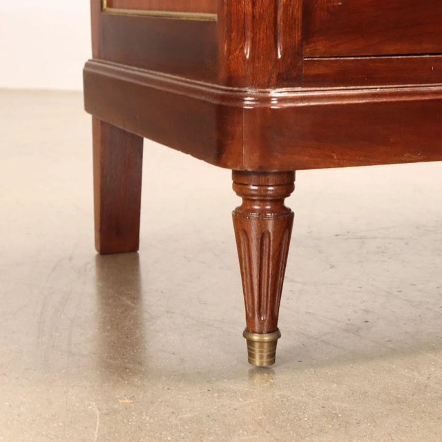 Brown Vintage Neoclassical Brass Belief For Sale - Image 8 of 11