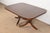 Brown Baker Furniture Style Georgian Banded Flame Mahogany Double Pedestal Extension Dining Table, Newly Refinished For Sale - Image 8 of 12