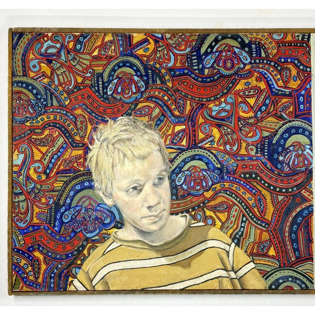 Mid-Century Modern Portrait of the Artist's Son by Philip Behymer (1936–2013) For Sale - Image 4 of 14