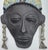 Contemporary 1986 Vintage Handmade Terracotta Fired Clay Wall Mask Decorative Signed Maria A. African Studio Pottery 80s For Sale - Image 3 of 15