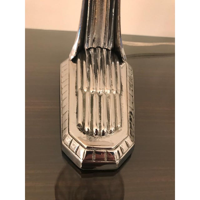French Art Deco Table Lamp by Degue For Sale - Image 12 of 13