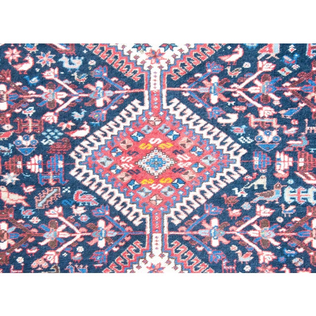 Tribal Vintage Persian Shiraz Rug For Sale - Image 3 of 16