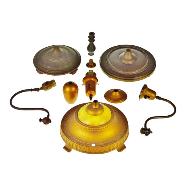 Vintage Floor Lamp Parts - Set of 11 | Chairish