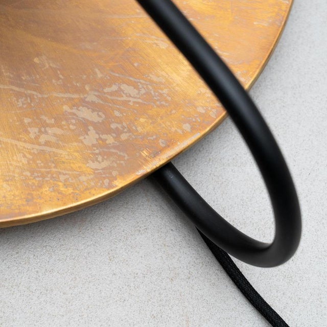 Black Scandinavian Modern SOL Wall Lamp in Raw Brass from Sami Kallio, Sweden For Sale - Image 8 of 16