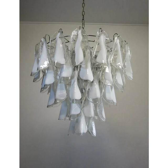 Vintage Italian Murano Chandelier, 1990 For Sale - Image 4 of 13