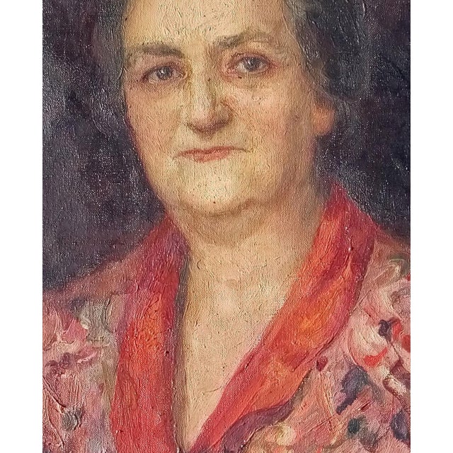 Original Oil Painting: Soviet Woman Portrait, Ukrainian Artist 60-50 For Sale - Image 4 of 6
