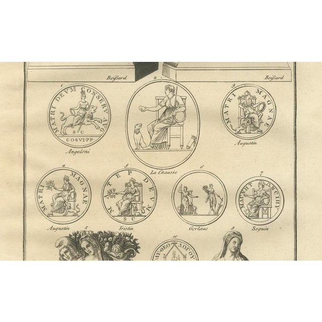 After Bernard de Montfaucon, Roman Chariot Relief and Imperial Allegories, 1721, Engraving For Sale - Image 4 of 9