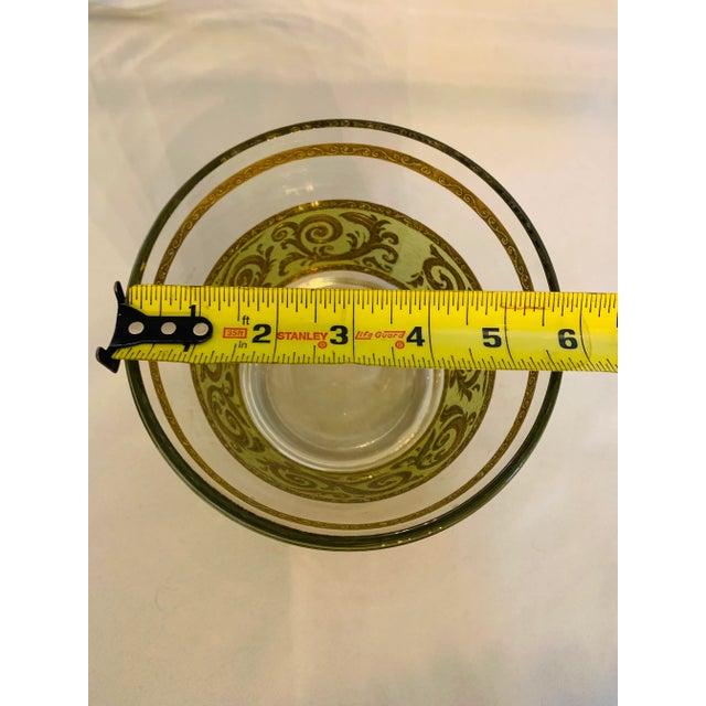 Vintage Culver Ltd. Toledo Green & Gold Ice Bucket For Sale - Image 9 of 11