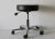 Clinton Modern 5-Leg Pneumatic Stool With Cast Aluminum Base Black Padded Seat For Sale In Miami - Image 6 of 10