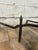 Traditional Vintage Hand Forged Scrolled Wrought Iron Fireplace Andirons Fire Dogs For Sale - Image 3 of 8