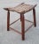 Wood Mid 20th Century Primitive Maple and Split Vine Seat Stool For Sale - Image 7 of 7