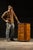 American Early 20th Century Rotating Hardware Cabinet With Pull Drawers For Sale - Image 3 of 10