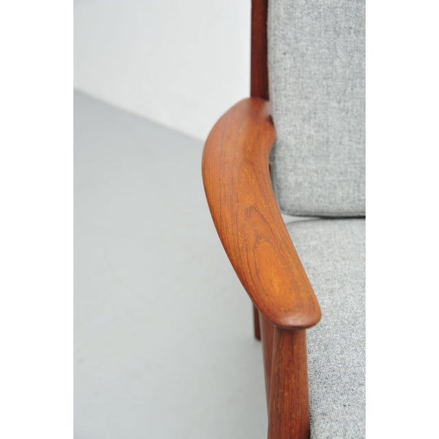 Wood Easy Chair in Teak by Grete Jalk for France & Son For Sale - Image 7 of 10