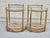 Pair of 1980s Zebrawood & Glass Two-Tier Side Tables / Bar Carts For Sale In Phoenix - Image 6 of 9