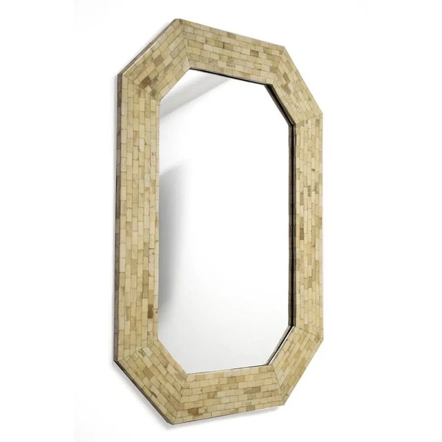 Vintage Mirror in Mosaïc Frame For Sale - Image 9 of 9