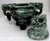 Gemstone Vintage Chinese Jade Incense Burner, Covered, With Tripod Feet, Foo Dog Finial and Dragon Head Loose Ring Handles For Sale - Image 7 of 16
