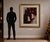 Substantial 40” Tall Framed Christmas Bell Wall Canvas Art With Ornate Gilt Wood Frame & Silk Mat For Sale - Image 4 of 11
