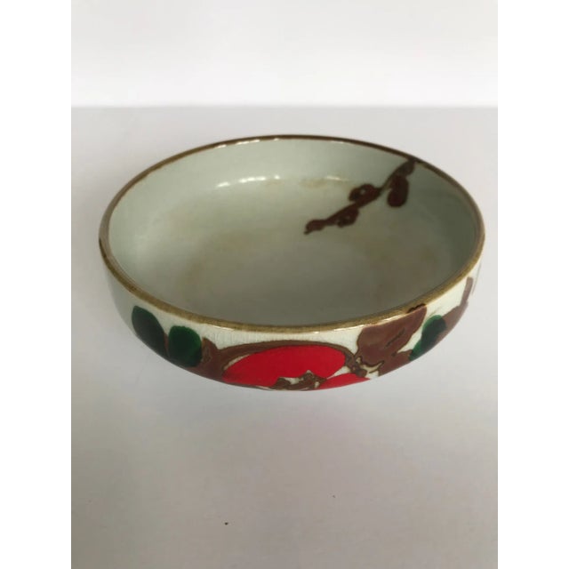 Mid Century Hand Painted Bowl For Sale - Image 4 of 7