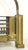 Late 19th Century Antique 19th Century Brass & Iron Coal Fireplace Insert For Sale - Image 5 of 9
