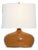 Thomas O'Brien by Visual Comfort Signature Olinda 17" Low Table Lamp in Crackled Sienna with Linen Shade For Sale