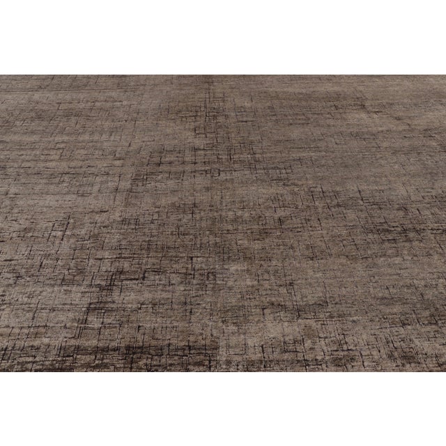 Rug & Kilim Rug & Kilim’s Modern Textural Rug in Rich Brown Tones and Subtle Patterns For Sale - Image 4 of 8