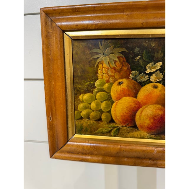 English 19th Century Oil on Board Still Life of Fruit For Sale - Image 3 of 6