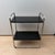 Vintage bauhaus steeltube side table by mauser werke, waldeck, germany, circa 1950. chromed steel tube frame with two...