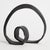 Simple in form and decidedly abstract, this sculpture is inherently organic in feel. With a black matte finish, a handsome...