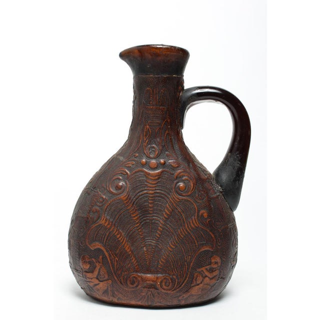 Spanish Liquor Jugs, Embossed & Tooled Leather Chairish