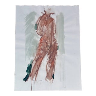 Late 20th Century Jack Meanwell Modern Nude Figure, Mixed Media For Sale