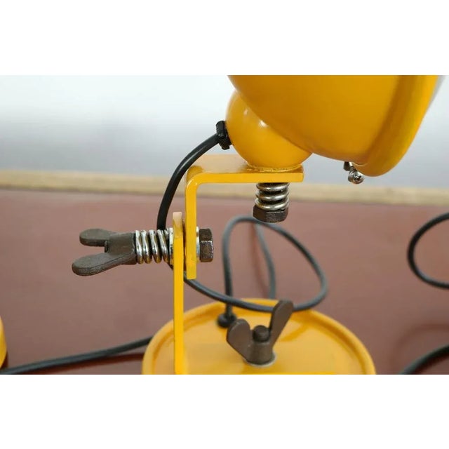 Yellow Jeep Wall Lights by Cesare Leonardi and Franca Stagi for Lumenform, Set of 3 For Sale - Image 9 of 13