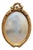 French Rococo Style Oval Mirror For Sale
