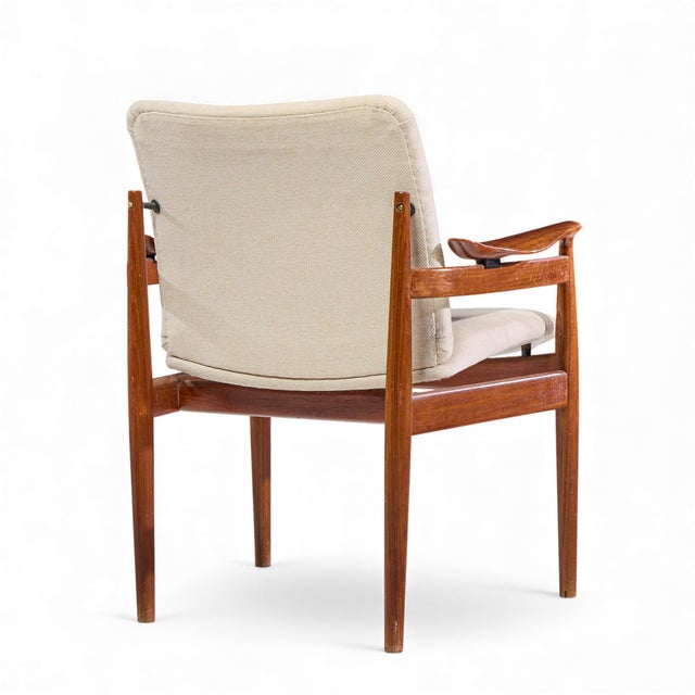 Wood Finn Juhl Model 192 Mid Century Danish Teak Occasional Chair For Sale - Image 7 of 10