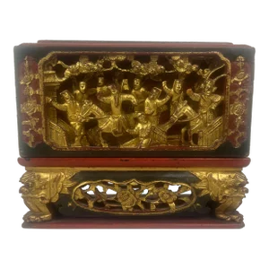 Late 19th Century Carved Chinese Offering Box