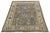 Modern Oushak Style Hand-Knotted Wool Rug in Taupe, Indigo, and Ochre Accents For Sale - Image 10 of 12