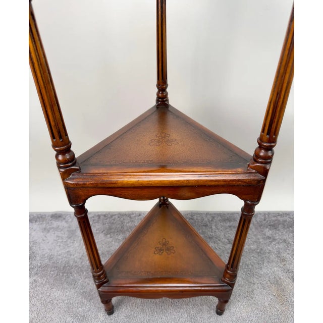 Theodor Alexander Hollywood Regency Style 3-Tiered Pedestal or Etagere , a Pair For Sale - Image 10 of 12