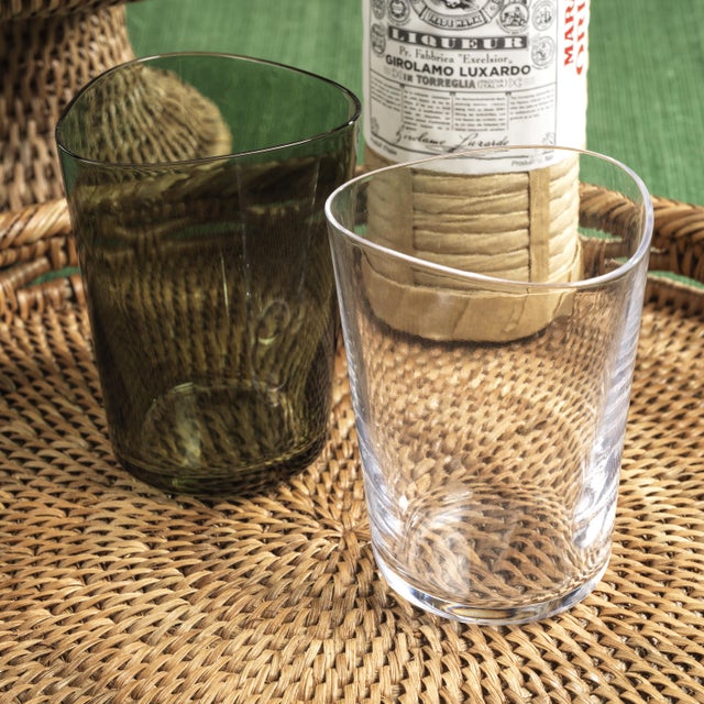 2020s Summer Kampari 6-Piece Set Glass Tumblers, Clear For Sale - Image 5 of 6
