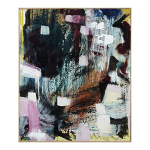 Raf Raffaele Dragani Italian Abstract Expressionist Oil Painting on Canvas, Exhibited, Signed and Framed, 1989
