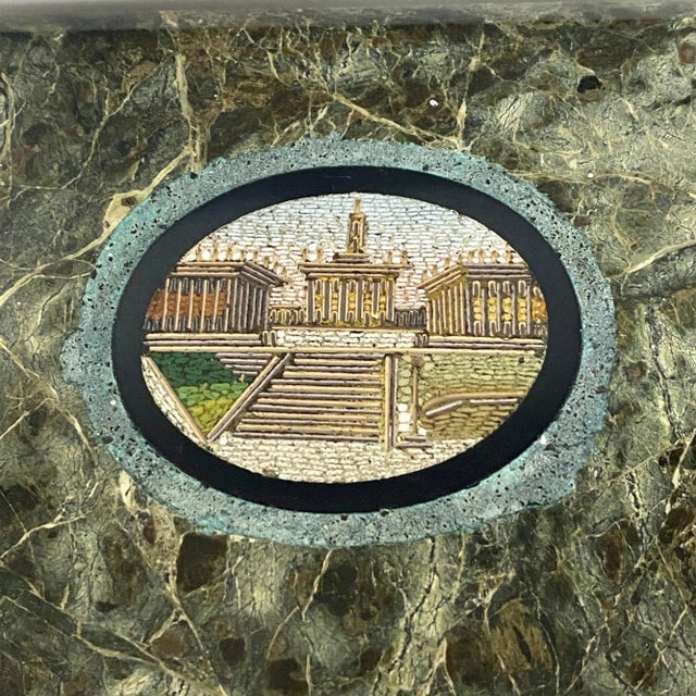 Grand Tour 19th Century Roman Architectural Micro Mosaic Paper Weight For Sale - Image 3 of 5