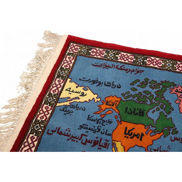 Vintage Hand Knotted Wall Rug, 1990s For Sale - Image 12 of 18