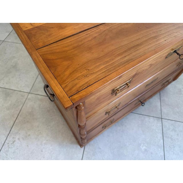 Farmhouse Chest in Cherry Wood For Sale - Image 4 of 15