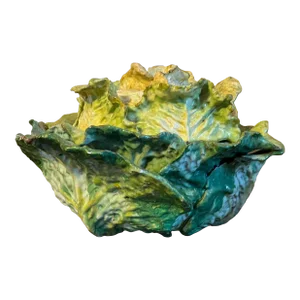 Antique 18th Century French Faience Lettuceware Cabbage Soup Tureen