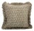 Fabdivine Decorative Block Print Frill Cushion Cover Brown 14x36 Inch Thick Linen- Tulsi Buti For Sale