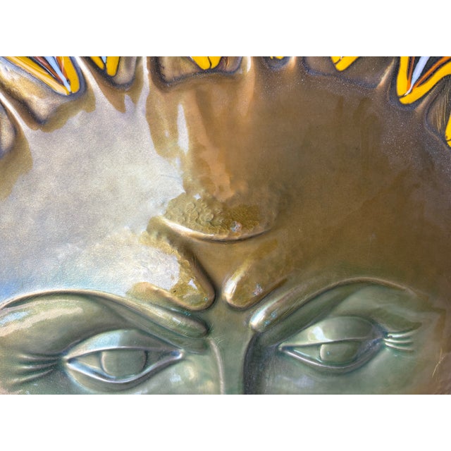 1960s Italian Modern Enameled Sun Sculpture For Sale - Image 11 of 11