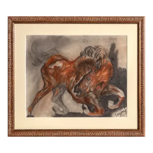 Horse, Unknown Artist Pastel Painting