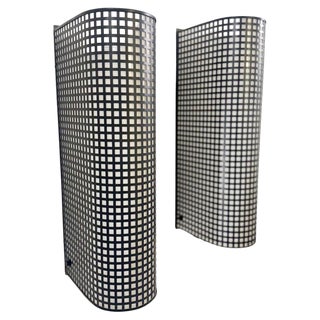 Set of Metal Wall Light by Bieffeplast, 1980s For Sale