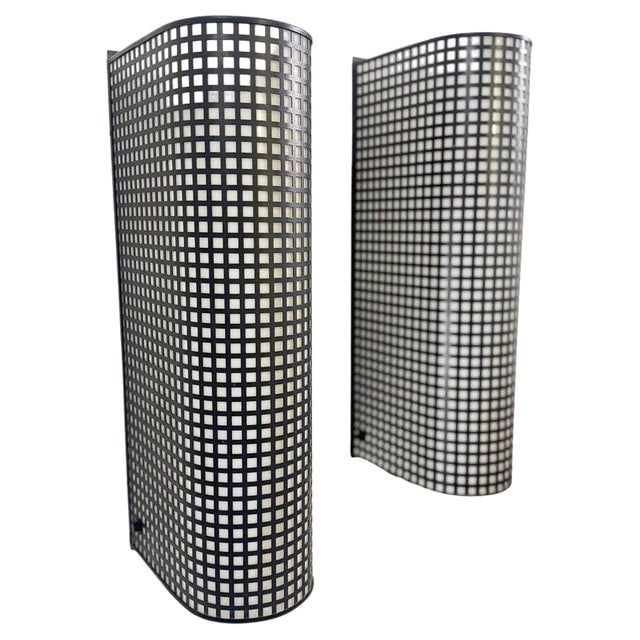 Set of Metal Wall Light by Bieffeplast, 1980s For Sale