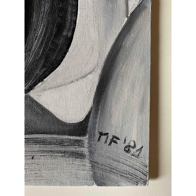 1980s Ferdinando Meccani, Monocromia Sette, 1981, Oil on Canvas For Sale - Image 5 of 8